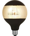 E27 4W dimbar LED-pære - G125, Laser Leaf, sort/sølv, 120lm, 2500K