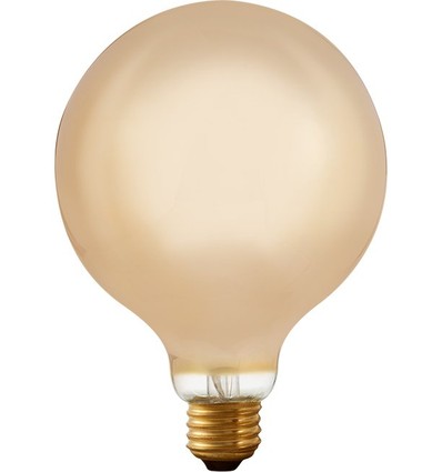 E27 6,5W dimbar LED filamentpære - G125 Globe, 1800K, Champagne glass, 320lm