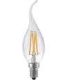 E14 4W dimbar LED-kronepære med tipp - Filament, 320lm, C35, klart glass, 2500K