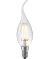 E14 4W dimbar LED-kronepære med tipp - Filament, 320lm, C35, klart glass, 2500K