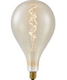 E27 6W dimbar XXL Filament LED-pære - A165, spiral, 2200K, gullglass