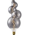 E27 4W XXL Flex Bubble-5 LED-pære - 100lm, 2200K, dimbar, røykfarget glass, filament
