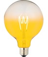 E27 4W dimbar LED-pære - G125, Flex Filament, Gul, 140lm