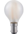 BA15d 1,5W dimbar LED kronepære - G45, filament, matt glass, 2500K