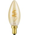 E14 2,9W Slim Flex dimbar LED kronepære - C35, 250lm, 2200K, gullglass, filament