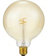 E27 2,9W Slim Flex Filament Globe G125 - 250lm, 2200K, dimbar, gullfarget glass