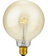 E27 2,9W Slim Flex Filament Globe G125 - 250lm, 2200K, dimbar, gullfarget glass