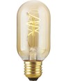 E27 2,9W Slim Flex Filament rør - 11cm, 2200K, gyllent glass, dimbar