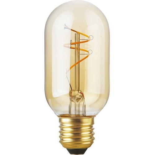E27 4,2W dimbar Slim Flex LED-pære - 11cm, 2200K, Gold, filament tube