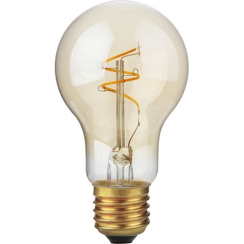 E27 2,9W dimbar LED-pære - Slim Flex Filament, A60, 2200K, Gold, 250lm