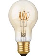 E27 4,2W dimbar LED-pære - A60, Flex Filament, 2200K, gullglass, 470lm