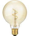 E27 4,2W dimbar Slim Flex Filament - G95, 470lm, 2200K, Gold, Globe
