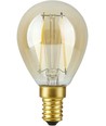 E14 2,9W dimbar LED kronepære - G45, filament, 2200K, gullglass, 250lm