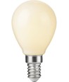 E14 2,5W dimbar LED kronepære - G45, opalt glass, 2500K, filament