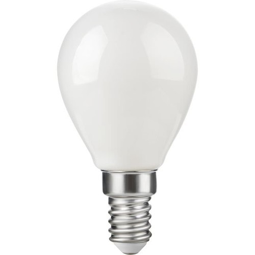 E14 2,9W dimbar LED kronepære - G45, opalt glass, 2700K, filament