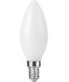 E14 4,7W dimbar LED kronepære - Filament, opalt glass, 2700K, 470lm