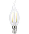 E14 2,5W dimbar LED-kronepære med tipp - C35, filament, klar, 2700K