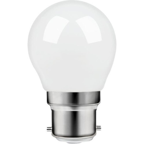 B22d 4,7W dimbar LED kronepære - G45, opalglass, 2700K, filament