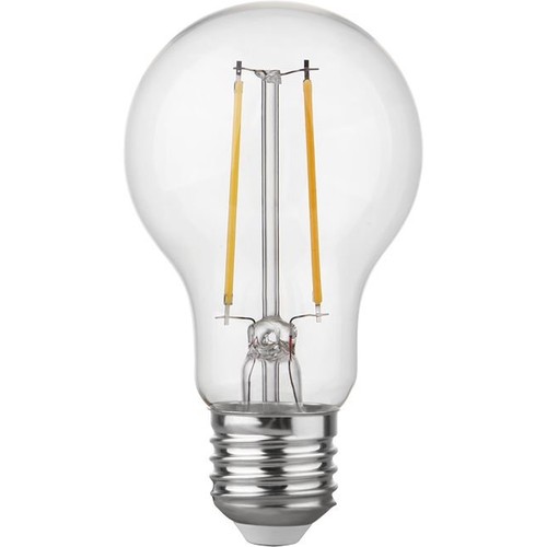 E27 2,5W dimbar LED-pære - A60, filament, 250lm, 2500K, klart glass
