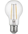 E27 2,5W dimbar LED-pære - A60, filament, 250lm, 2500K, klart glass
