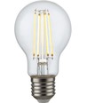 E27 4,7W dimbar LED-pære - A60, filament, 470lm, 2500K, klart glass