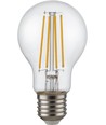 E27 4,7W dimbar LED-pære - A60, filament, klart glass, 2700K