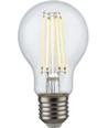 E27 6,5W dimbar LED filamentpære - A60, 810lm, klart glass, 2700K