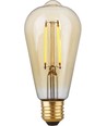 E27 2,9W dimbar LED Rustika-pære - ST64, filament, 2200K, gullglass, 250lm