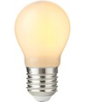 E27 2,9W dimbar LED kronepære - G45, opalt glass, filament, 2700K