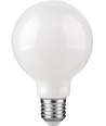 E27 2,5W dimbar LED filamentpære - G80 Globe, opalt glass, 2500K, 250lm