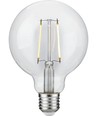 E27 2,5W dimbar LED globepære - G95, filament, 250lm, 2500K, klart glass