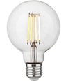 E27 4,7W dimbar LED globepære - G95, filament, 2500K, 470lm, klart glass