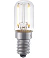 E14 1,5W LED rørpære - 6cm, 100lm, 2500K, klart glass