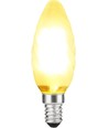 E14 4W dimbar LED kronelys - Twisted, 320lm, 2500K, matt glass, snodd filament