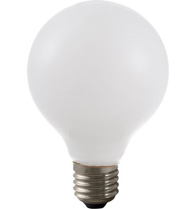 E27 4W dimbar LED globepære - G80, opalt glass, 2500K, filament