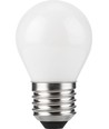 E27 4W dimbar LED kronepære - G45, filament, opalt glass, 2500K