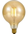E27 7W dimbar LED globepære - G125, filament, 2200K, gyllent glass, 570lm