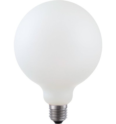 E27 5,5W dimbar LED globepære - G125, filament, matthvit, 2500K, 520lm