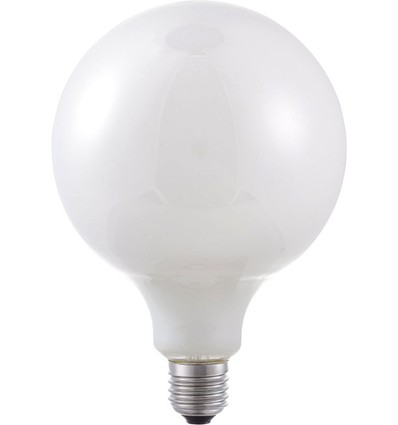E27 6W dimbar LED globepære - G125, filament, opalt glass, 2500K