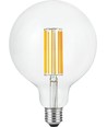 E27 7W dimbar LED globepære - G125, filament, 2200K, 600lm, klart glass
