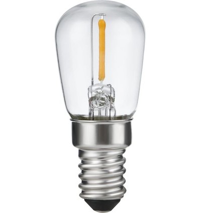 E14 1W LED filamentpære - 5,6cm, 2500K, klar, Pygmy