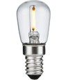 E14 1W LED filamentpære - 5,6cm, 2500K, klar, Pygmy