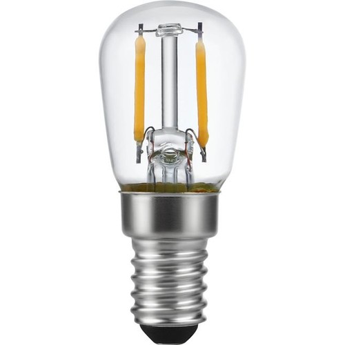 E14 1,5W LED filamentpære - 140lm, 2500K, klar, Pygmy 6cm