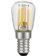E14 3W dimbar LED filamentpære - Pygmy, 5,6cm, 220lm, 2700K, klart glass