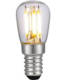 E14 3W dimbar LED filamentpære - Pygmy, 5,6cm, 220lm, 2700K, klart glass