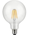 E27 12W dimbar LED globepære - G125, filament, 1250lm, 2500K, klart glass