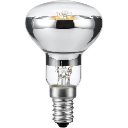 E14 4W dimbar LED filamentpære - R50, 250lm, 2500K, klart glass