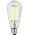 E27 5,5W dimbar LED filamentpære - ST64 Rustika, 460lm, 2200K, klart glass