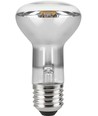 E27 5,5W dimbar LED filamentpære - R63, 400lm, 2500K, klart glass
