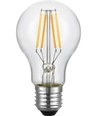 E27 4W dimbar LED filamentpære - A60, 2200K, klart glass, 360lm